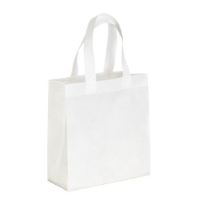 Borsa shopper in PET riciclato da 80 g/m2 (TNT R-PET) termosaldata. personalizzato promozionale-21