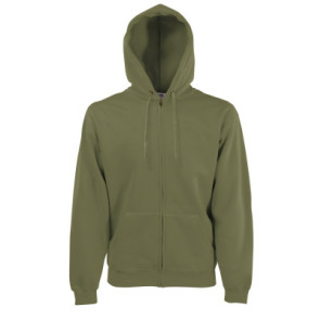 Felpa cappuccio zip lunga Fruit Classic F62062 personalizzato promozionale-254