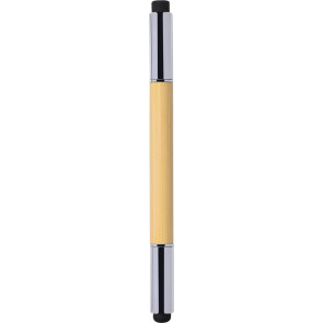 Matita 2 in 1 in bambù con grafite in metallo personalizzato promozionale-21