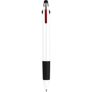 Penna a sfera a 3 colori con touch screen in plastica