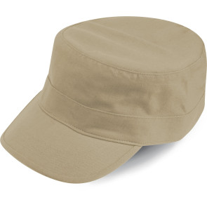 Cappellino militare in cotone prelavato.