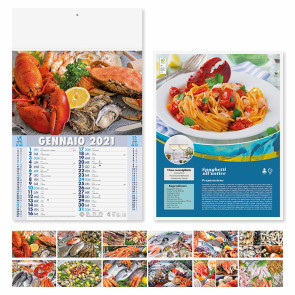 Calendario illustrato Pesce personalizzato promozionale-222