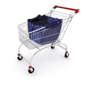 Shopper con soffietto in TNT 