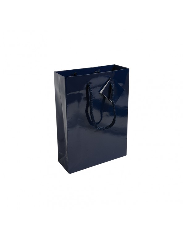 Shopper con soffietto in carta laminata 157 g/m2 con rinforzo alla base, maniglie in cordino e biglietto auguri personalizzato promozionale-03