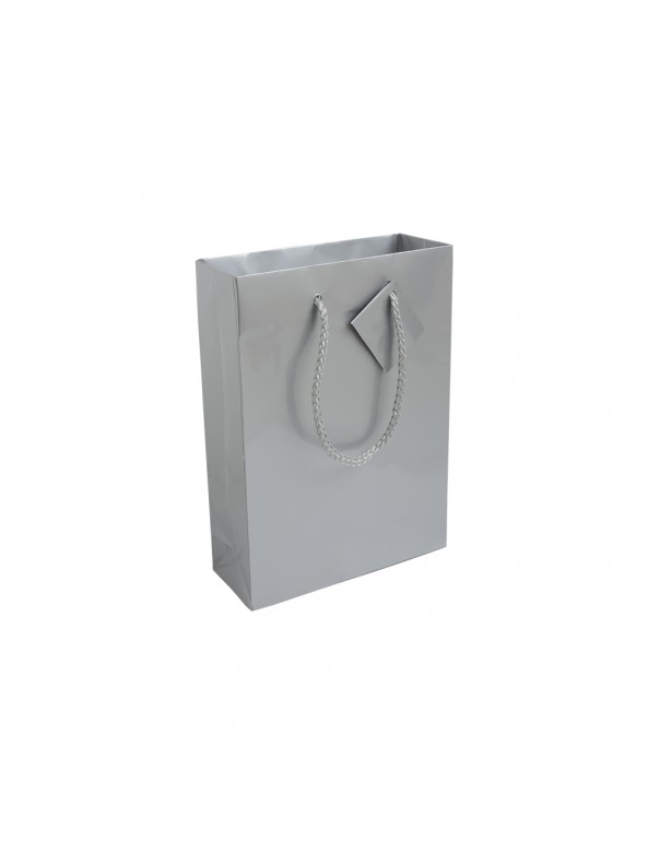 Shopper con soffietto in carta laminata 157 g/m2 con rinforzo alla base, maniglie in cordino e biglietto auguri personalizzato promozionale-03