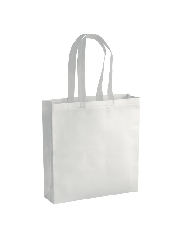 Shopper con soffietto in TNT laminato 100 g/m2 termosaldato, manici lunghi personalizzato promozionale-02