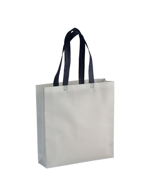 Shopper con soffietto in TNT laminato 100 g/m2 termosaldato, manici lunghi personalizzato promozionale-02