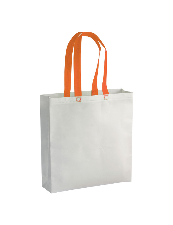 Shopper con soffietto in TNT laminato 100 g/m2 termosaldato, manici lunghi personalizzato promozionale-02
