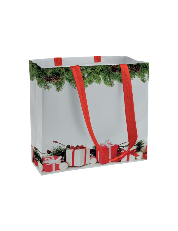 Shopper in TNT laminato con stampa a tema, manici lunghi e soffietto personalizzato promozionale-01