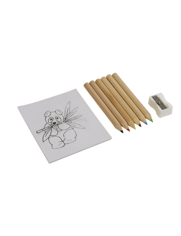 Set composto da 6 matite in legno colorate personalizzato promozionale-02