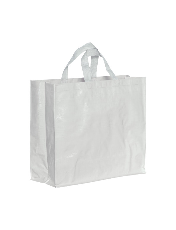 Shopper in PP riciclato laminato 120g/m2, manici corti e soffietto personalizzato promozionale-05