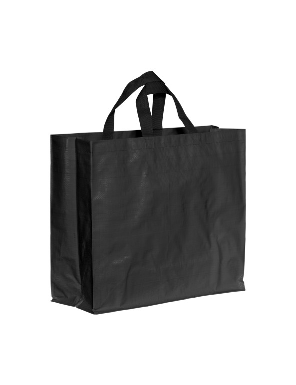 Shopper in PP riciclato laminato 120g/m2, manici corti e soffietto personalizzato promozionale-05