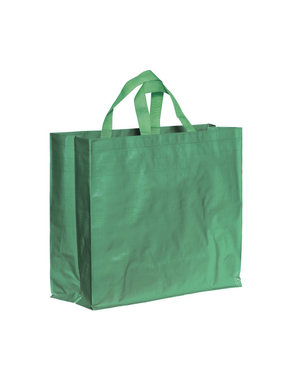 Shopper in PP riciclato laminato 120g/m2, manici corti e soffietto personalizzato promozionale-05