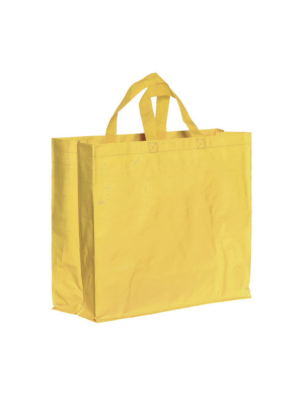 Shopper in PP riciclato laminato 120g/m2, manici corti e soffietto personalizzato promozionale-05