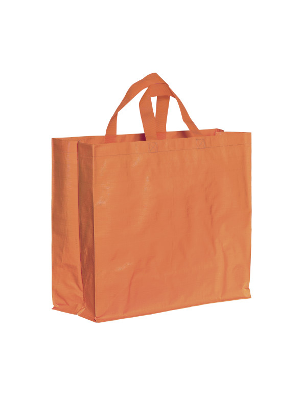 Shopper in PP riciclato laminato 120g/m2, manici corti e soffietto personalizzato promozionale-05