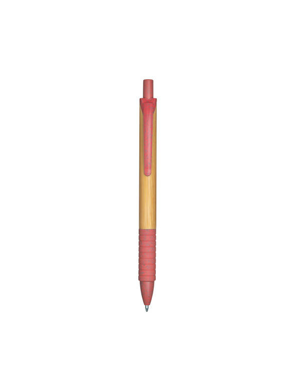 Penna a scatto con fusto in bambù personalizzato promozionale-01