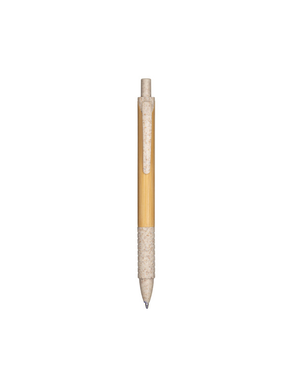 Penna a scatto con fusto in bambù personalizzato promozionale-01