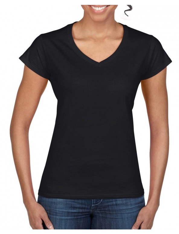  Maglia Donna GL64V00L collo V Soft Style 100% Cot personalizzato promozionale-010
