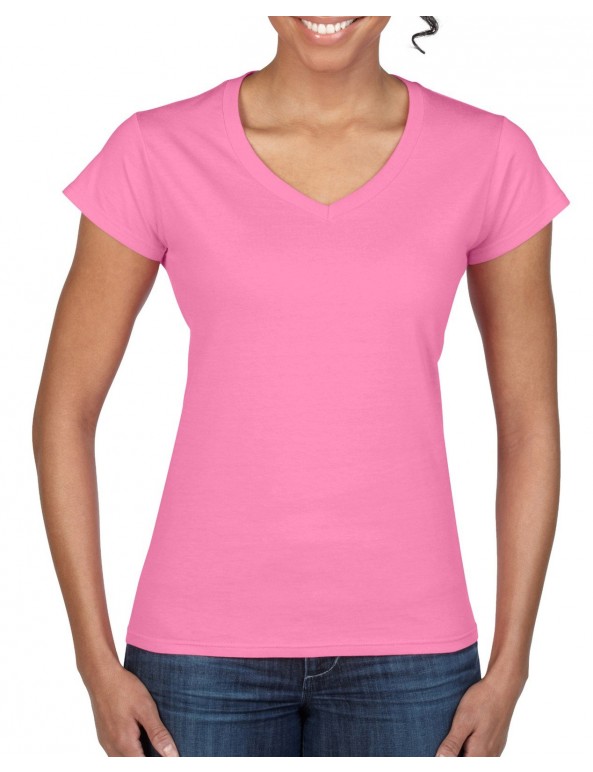  Maglia Donna GL64V00L collo V Soft Style 100% Cot personalizzato promozionale-010