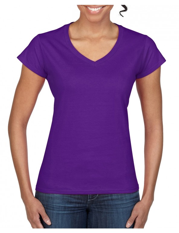  Maglia Donna GL64V00L collo V Soft Style 100% Cot personalizzato promozionale-010
