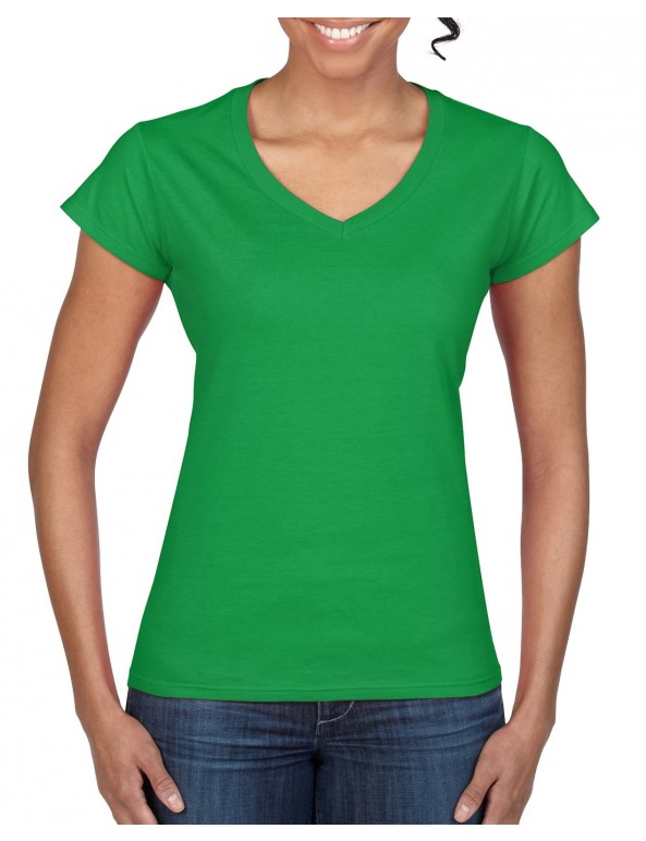  Maglia Donna GL64V00L collo V Soft Style 100% Cot personalizzato promozionale-010