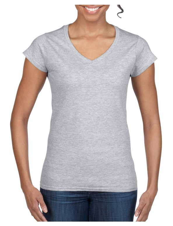  Maglia Donna GL64V00L collo V Soft Style 100% Cot personalizzato promozionale-010