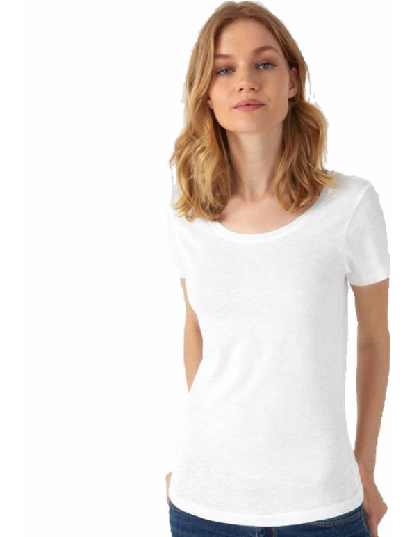 Maglia girocollo manica corta INSPIRE SLUB ORGANIC personalizzato promozionale-079