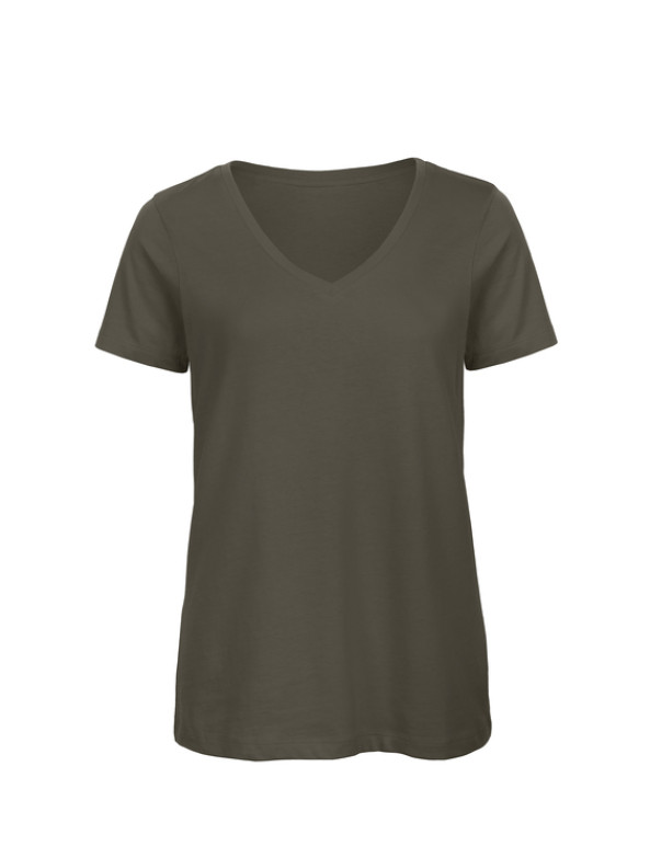 Maglia manica corta collo a V INSPIRE VT ORGANIC personalizzato promozionale-072