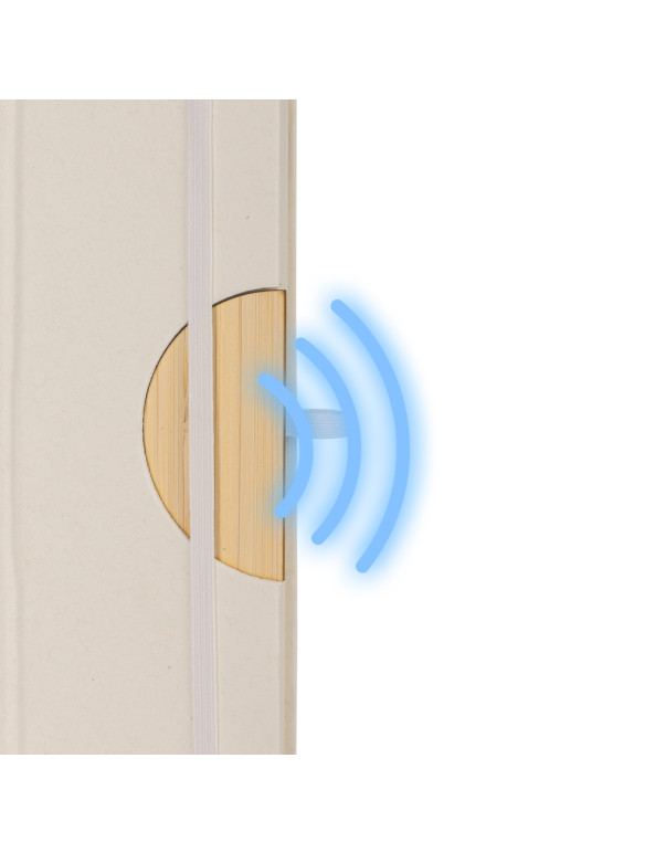 Blocco per appunti in cartone e bambù con tag nfc personalizzato promozionale-01