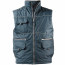 Gilet imbottito di polyestere impermeabilizzato con profili rifrangenti personalizzato promozionale-012