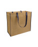 Shopper con soffietto in TNT laminato, manici lunghi a nastro colorati personalizzato promozionale-03