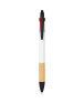 Penna a sfera a 3 colori con touch screen in plastica e bambù personalizzato promozionale-01